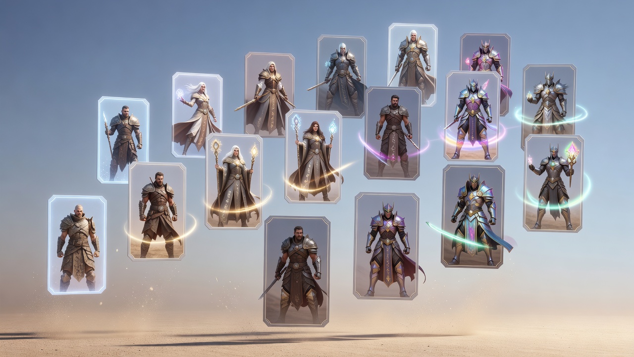 Fantasy hero team upgrade cards